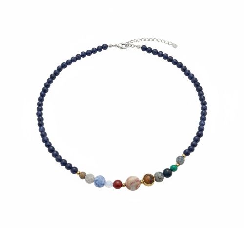 Damesketting Blauwvloed met zonnestelsel