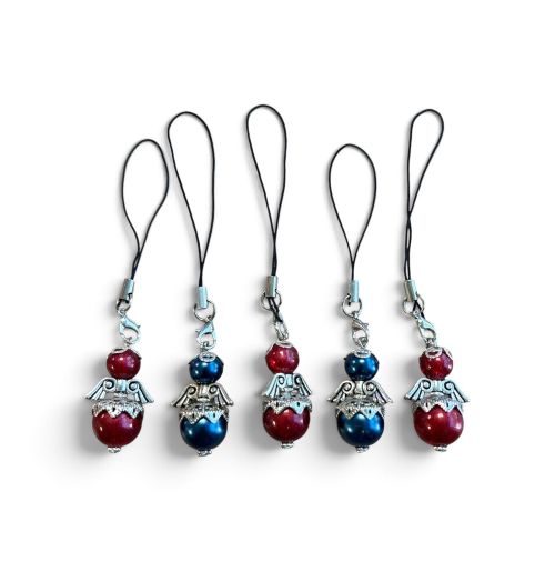 Beschermengelen blauw en rood (5 stuks)