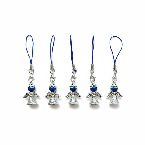 Beschermengel van natuursteen Lapis Lazuli met rokje (5 stuks)