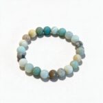 Dames armband Amazoniet mat 8 mm