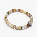 Dames armband Golden Healer 6 mm met flower of life kraal