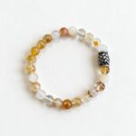 Heren armband Golden Healer met vlecht kraal