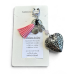 Sleutelhanger liefde met Rozenkwarts